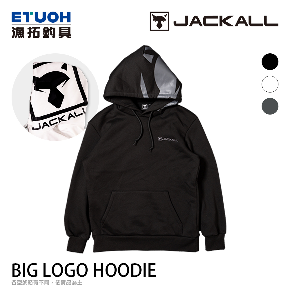 JACKALL BIG LOGO HOODIE [長袖帽T] - 漁拓釣具官方線上購物平台